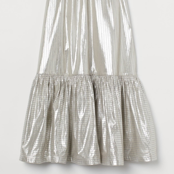 H&M Striped Silver Skirt - Picture 14 of 16